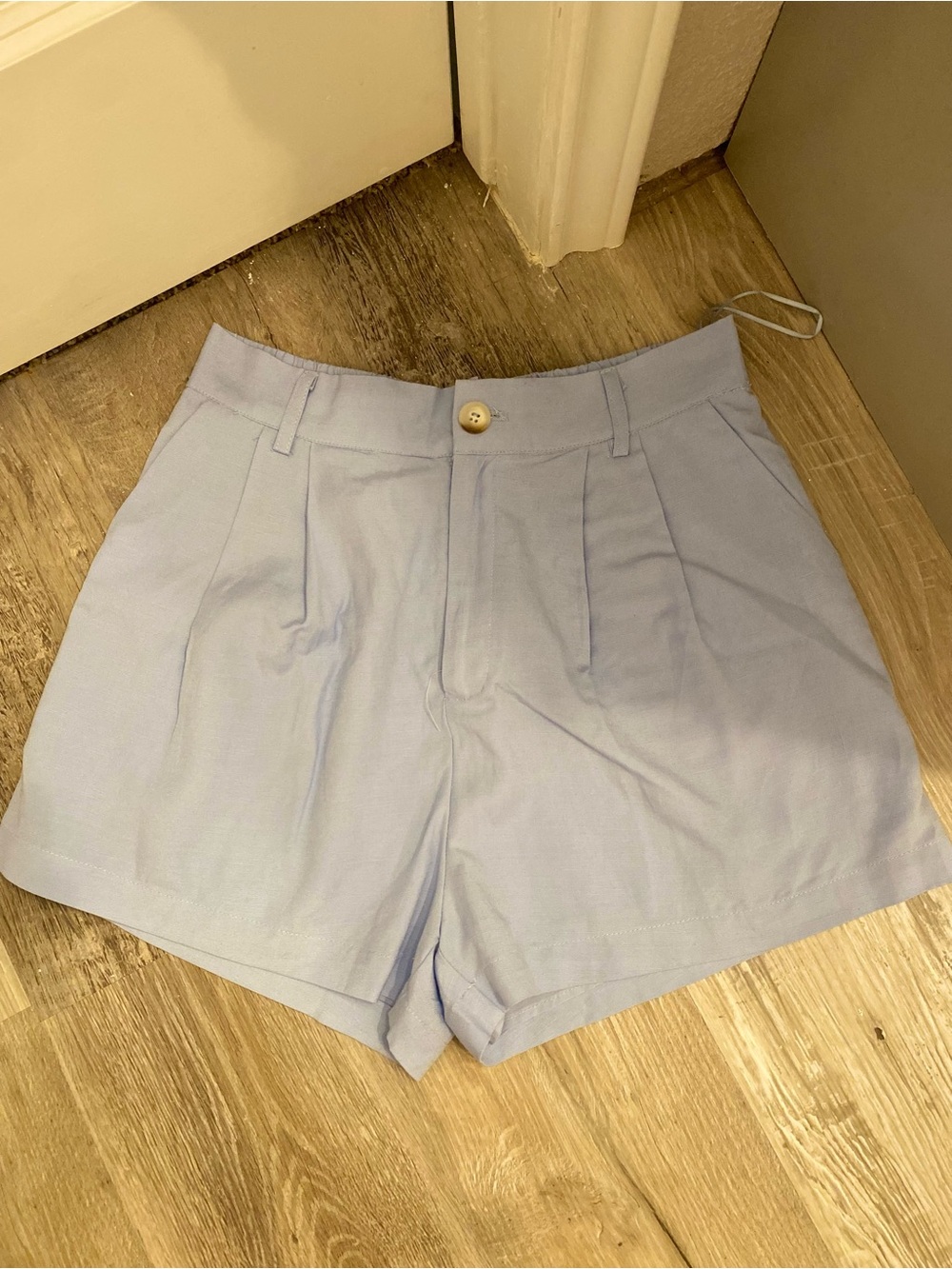 Mable Blue Two Piece Crop Top & Shorts Set Size M - Picture 4 of 5